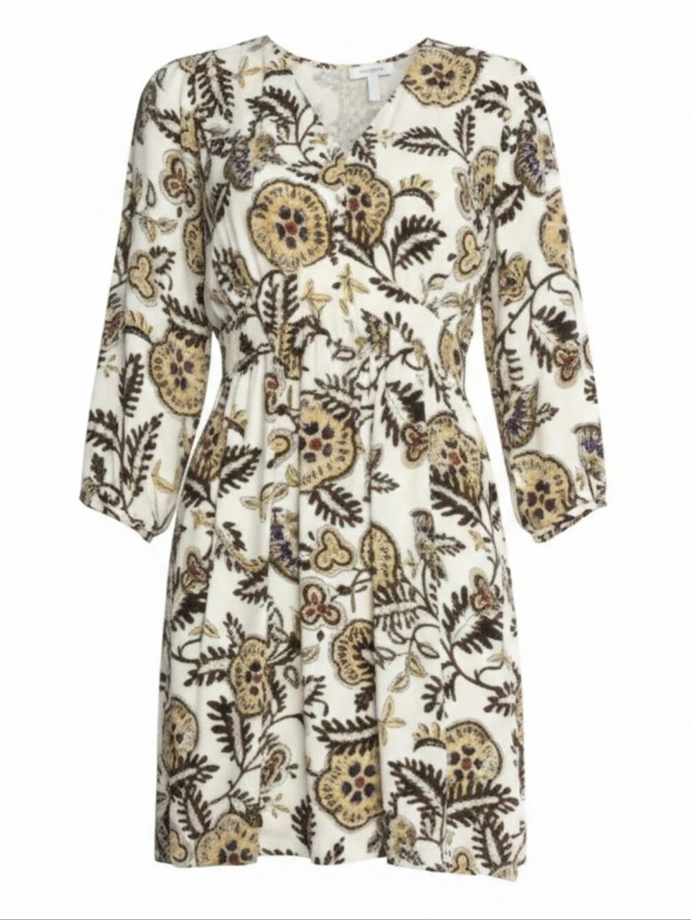 ba&sh Volver Floral Paisley Dress Ecru Size Small